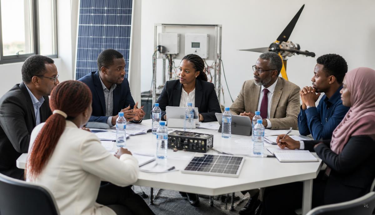 Employers and university representatives discussing cooperative education placements